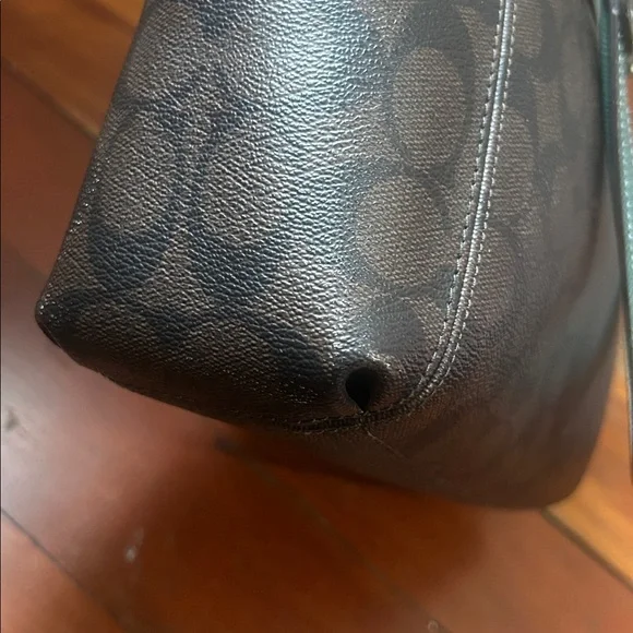 Coach Brown and Teal Satchel - Picture 17 of 17